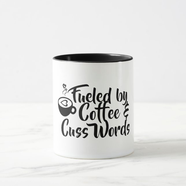 Kaffee & Cuss Wörter Tasse (Zentrum)