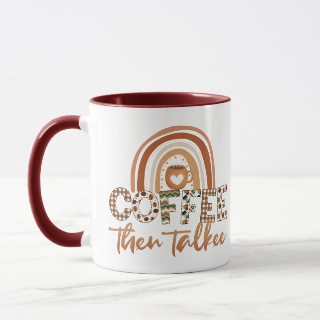 Kaffee dann reden tasse (Links)