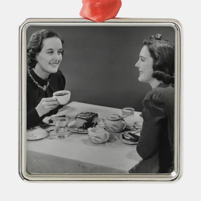 Kaffee-Datum Ornament Aus Metall (Vorne)