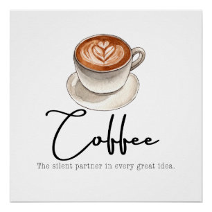 Kaffee: Der stille Partner Poster