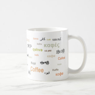 Kaffee der WeltTasse (in den orange Herbst-Farben) Kaffeetasse
