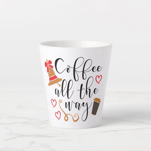 Kaffee Die ganze Weihnachtszeit Kaffee Tasse (Vorderseite)