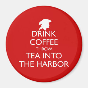 KAFFEE, DIE TEE IN DEN HAFEN EINGREIFEN MAGNET