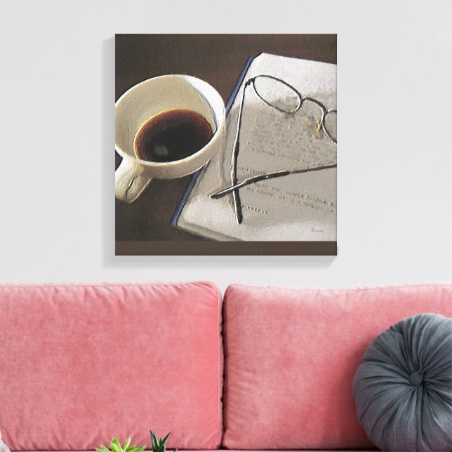 Kaffee Digitales Öl auf Leinwand (Insitu (Wohnzimmer))