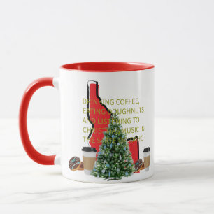 Kaffee, Donuts und Weihnachtsmusik in Idaho Tasse