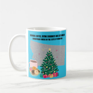 Kaffee, Donuts und Weihnachtsmusik in Montana Kaffeetasse