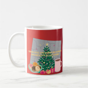 Kaffee, Donuts und Weihnachtsmusik in Wyoming Kaffeetasse
