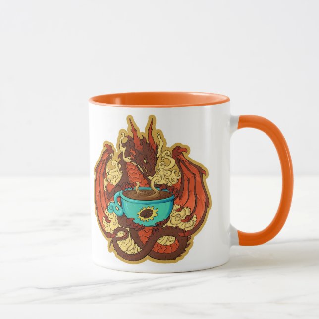 Kaffee-Drache-Tasse Tasse (Rechts)