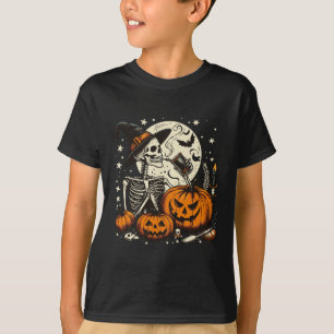 Kaffee Drink Skeleton Kürbiskürbis Halloween Kostü T-Shirt