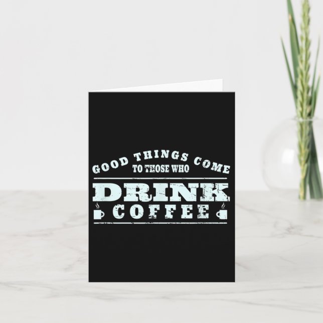 Kaffee Drinker Lover Meme - Coffee Cup Grafik Karte (Vorderseite)