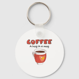 Kaffee ein Schluck in einer Tasse Kaffee Lover Ges Schlüsselanhänger