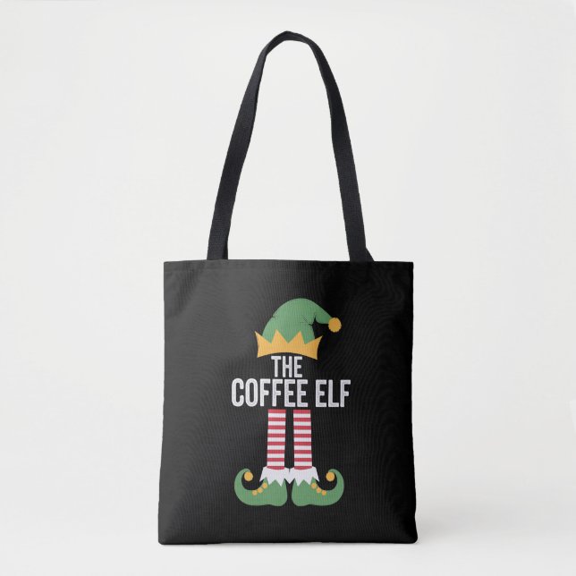 Kaffee Elf Familie Matching Group Weihnachten Tasche (Vorderseite)