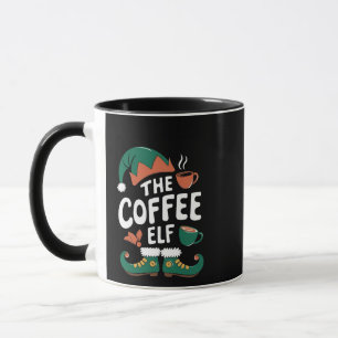 Kaffee-Elf Weihnachten Lustig Koffein Weihnachten Tasse
