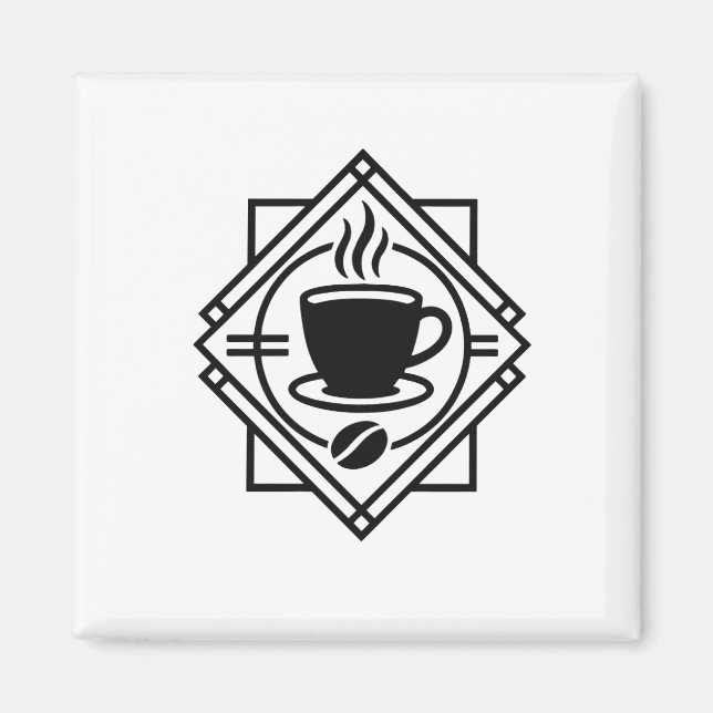Kaffee-Emblem-Magnet  Magnet (Vorne)