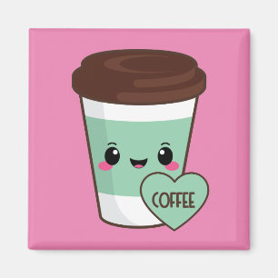 Kaffee Emoji Liebhaber Magnet