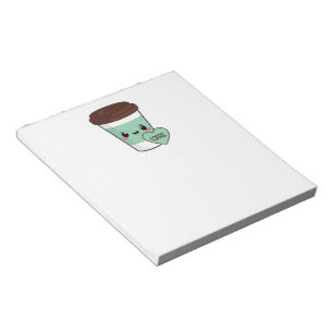 Kaffee Emoji Liebhaber Notizblock