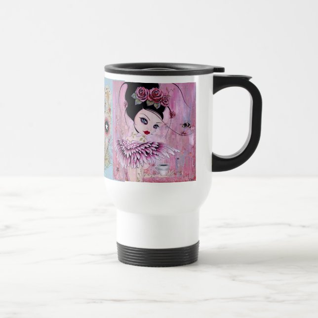 Kaffee-Engels-Tasse Reisebecher (Rechts)
