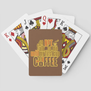 KAFFEE ERSTE Kartendeckkarte Spielkarten