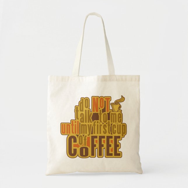 KAFFEE Erste Tasche - wählen Sie Stil, Farbe (Vorne)