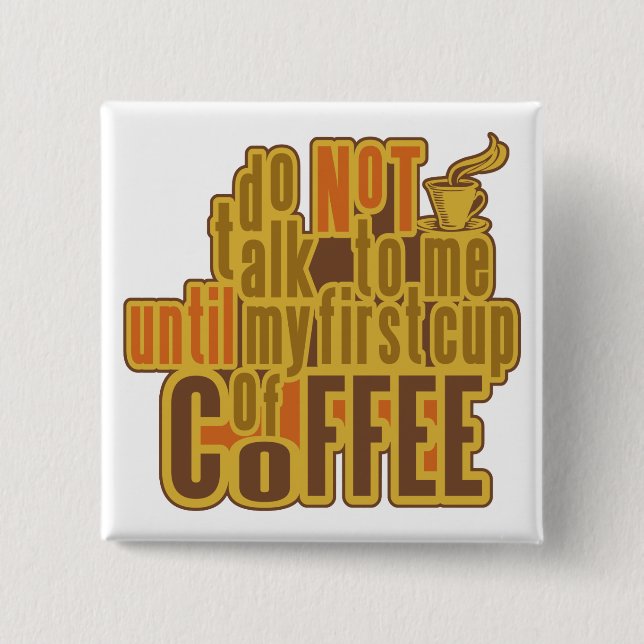 KAFFEE ERSTER Knopf Button (Vorderseite)