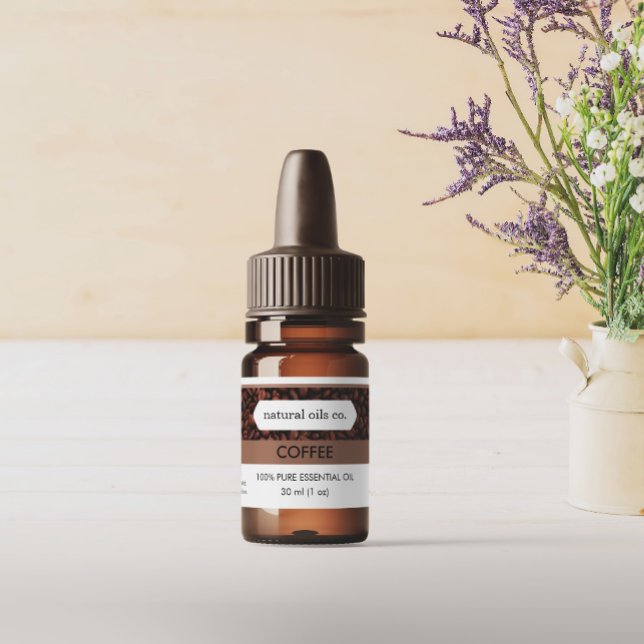 Kaffee Essenzielle Öle Duftflasche Etikett (Von Creator hochgeladen)