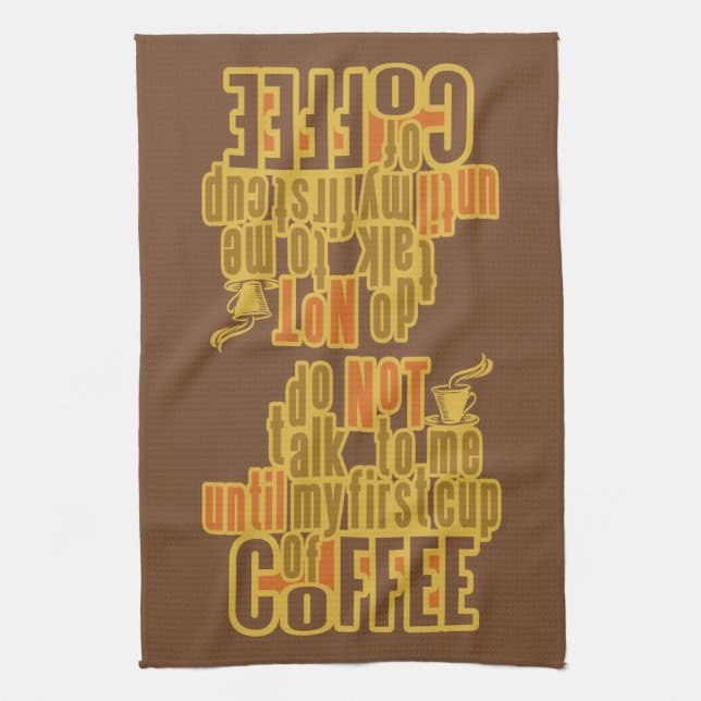 KAFFEE FIRST Küchenhandtuch Handtuch (Vertikal)