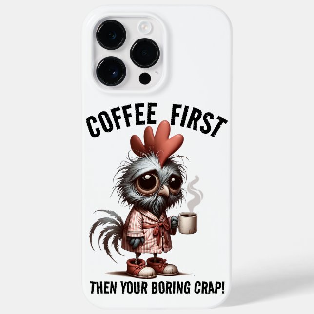 Kaffee First Meme Case-Mate iPhone 14 Pro Max Hülle (Rückseite)