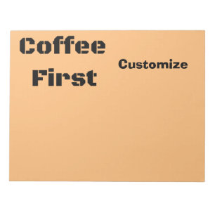 Kaffee First Thunder_Cove Notizblock