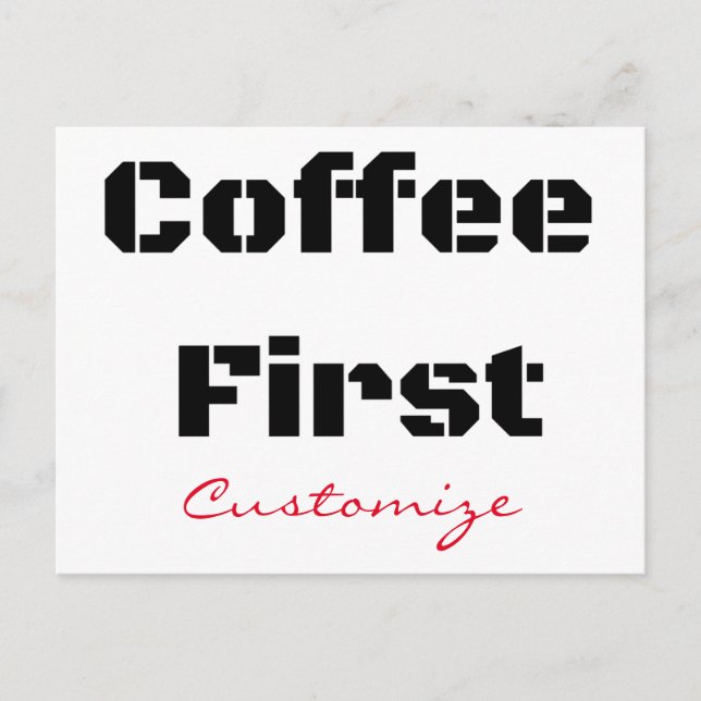 Kaffee First Thunder_Cove Postkarte (Vorderseite)