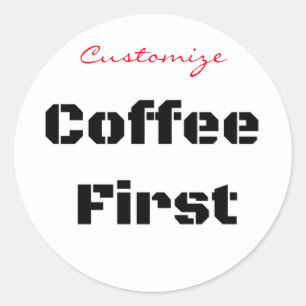 Kaffee First Thunder_Cove Runder Aufkleber