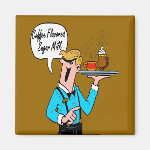 Kaffee Flavored Zucker Milch Magnet