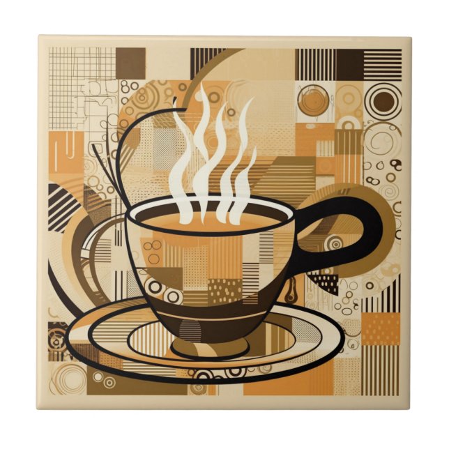 Kaffee Fliese (Vorderseite)
