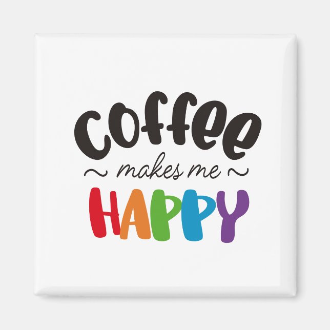 Kaffee freut mich magnet (Vorne)