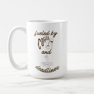 Kaffee & Fristen Süßer Bürohumor Kaffeetasse