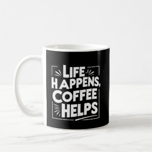 Kaffee Funny Giftful Tasse - Leben glückt Shirt St