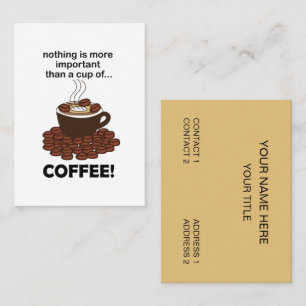 Kaffee Funny Kaffee Lover Kaffee Kaffee Kaffee Visitenkarte