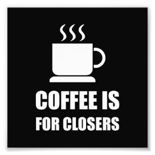 Kaffee für Closers Verkaufs-Repräsentanten lusti Fotodruck