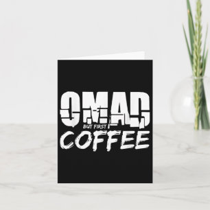 Kaffee für eine Mahlzeit am Tag Kaffee trinken Karte