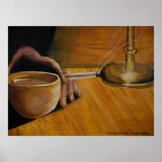 Kaffee für einen poster (Vorne)
