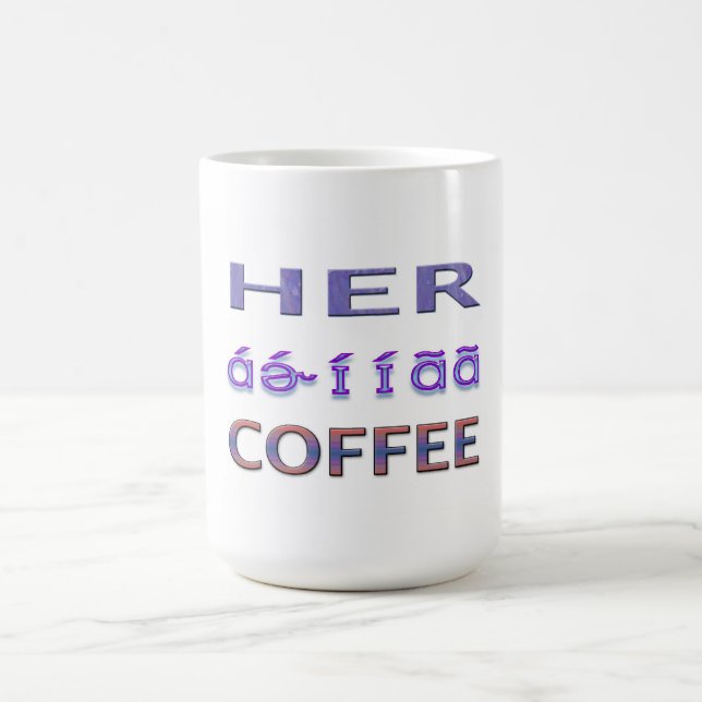 Kaffee für Frauen Kaffeetasse (Mittel)