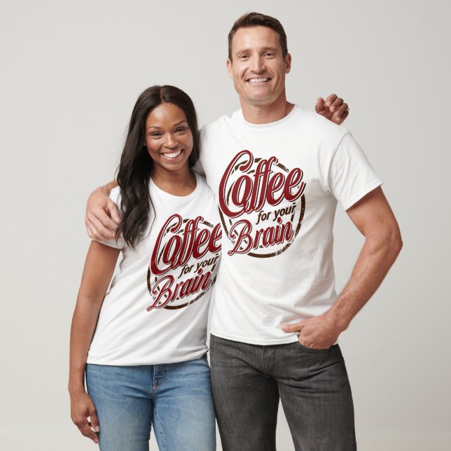 Kaffee für Ihre Gehirngrafik T-Shirt (Unisex)