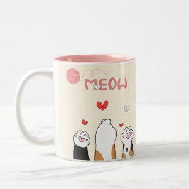 Kaffee für KatzenliebhaberMug Zweifarbige Tasse