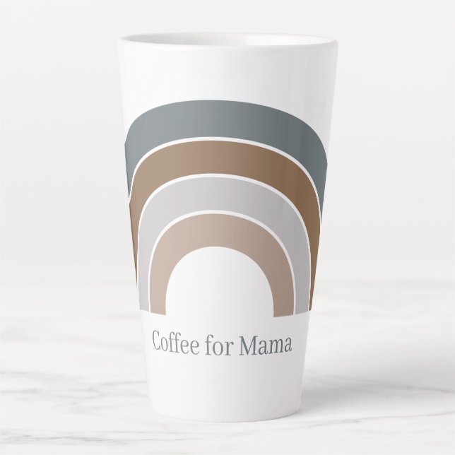 Kaffee für Mama-Rainbow-Tasse Milchtasse (Vorderseite)