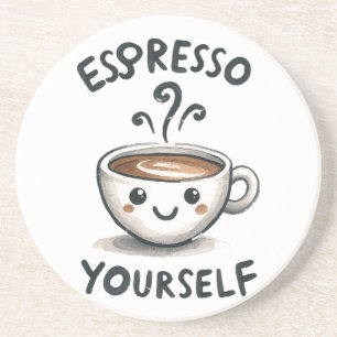 Kaffee für sich selbst getränkeuntersetzer