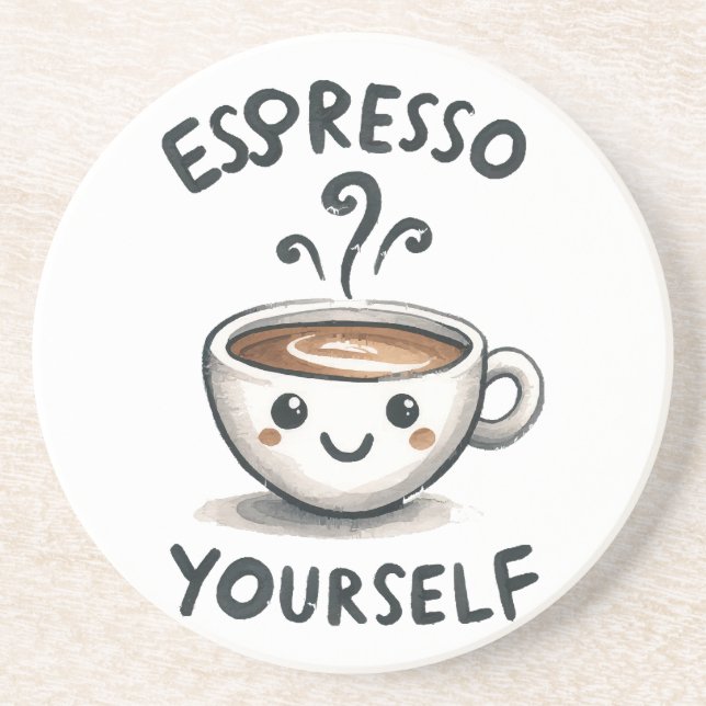 Kaffee für sich selbst getränkeuntersetzer (Vorne)