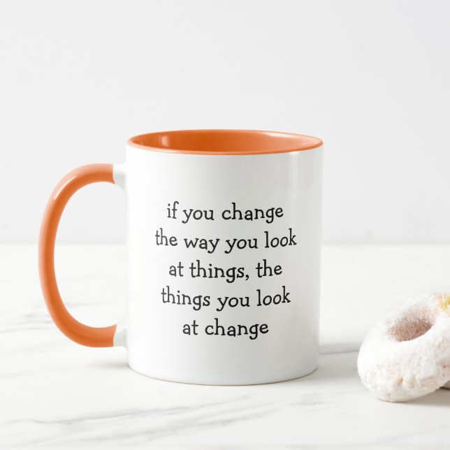 Kaffee für tiefe Gedanken Tasse (Mit Donut)