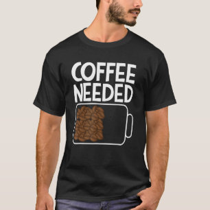 Kaffee gebrauchte Kaffeebohnen Batterie Männer & W T-Shirt