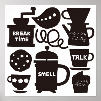 KAFFEE gelassen Poster