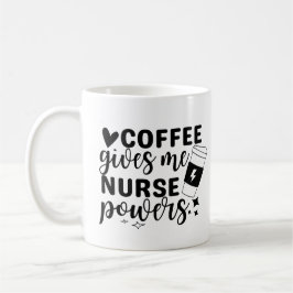 Kaffee gibt mir die Power Kaffeetasse