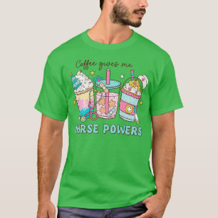 Kaffee gibt mir Power für die Krankenschwester T-Shirt